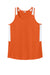 Sport-Tek LST446 Womens Club Track Tank Top Deep Orange/White Flat Front