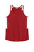 Sport-Tek LST446 Womens Club Track Tank Top Deep Red/White Flat Front