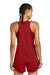 Sport-Tek LST446 Womens Club Track Tank Top Deep Red/White Model Back