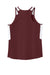 Sport-Tek LST446 Womens Club Track Tank Top Maroon/White Flat Back
