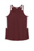 Sport-Tek LST446 Womens Club Track Tank Top Maroon/White Flat Front