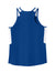 Sport-Tek LST446 Womens Club Track Tank Top True Royal Blue/White Flat Back