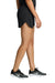 Sport-Tek LST447 Womens Club Track Shorts Black Model Side