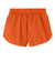 Sport-Tek LST447 Womens Club Track Shorts Deep Orange Flat Back