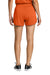 Sport-Tek LST447 Womens Club Track Shorts Deep Orange Model Back