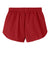 Sport-Tek LST447 Womens Club Track Shorts Deep Red Flat Back