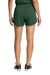 Sport-Tek LST447 Womens Club Track Shorts Forest Green Model Back