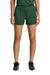 Sport-Tek LST447 Womens Club Track Shorts Forest Green Model Front