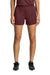 Sport-Tek LST447 Womens Club Track Shorts Maroon Model Front