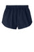 Sport-Tek LST447 Womens Club Track Shorts True Navy Blue Flat Back