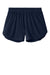 Sport-Tek LST447 Womens Club Track Shorts True Navy Blue Flat Front