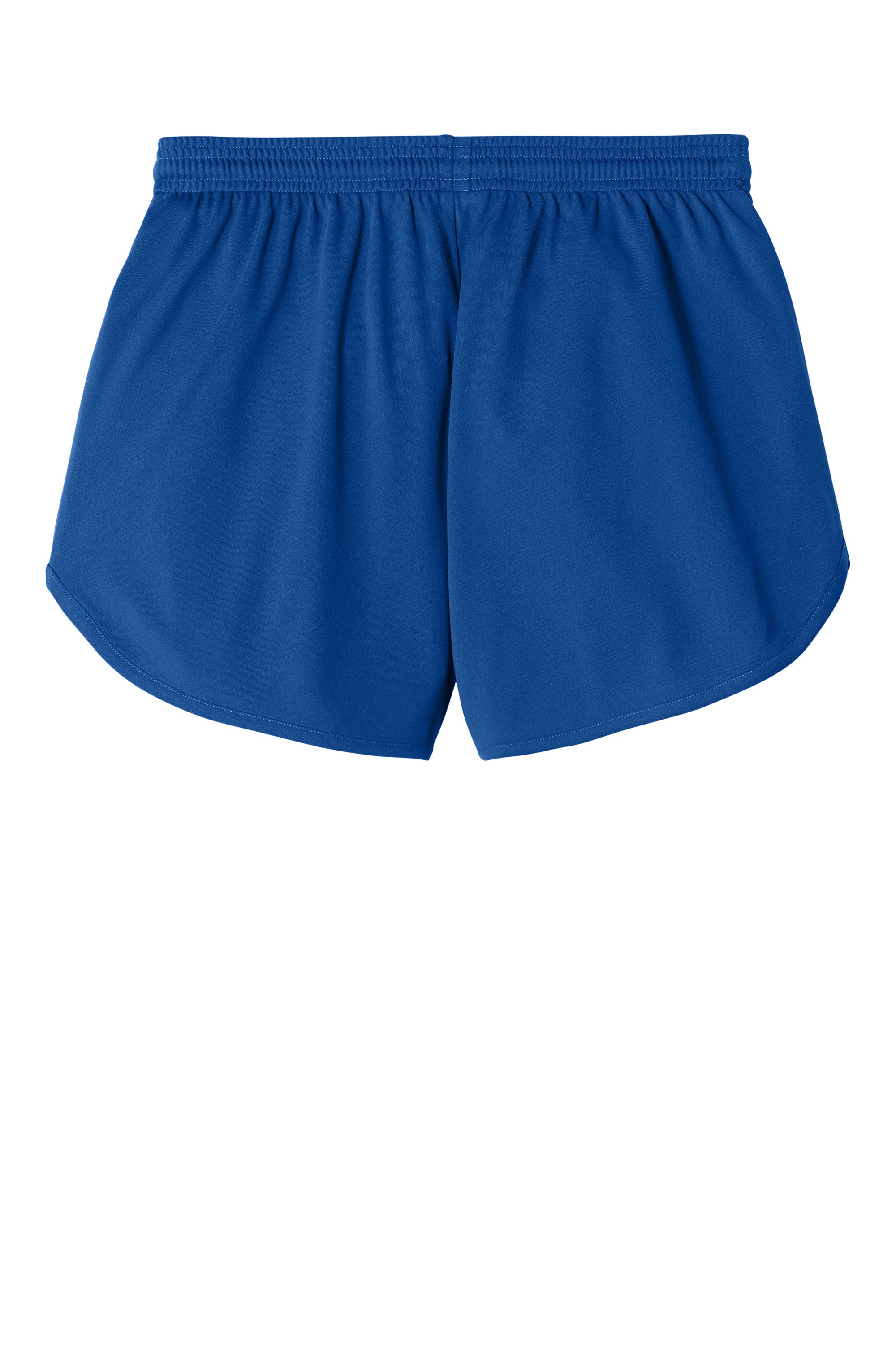 Sport-Tek LST447 Womens Club Track Shorts True Royal Blue Flat Back