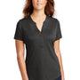 Sport-Tek Womens Endeavor Moisture Wicking Short Sleeve Polo Shirt - Heather Black - Closeout