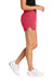 Sport-Tek LST484 Womens Repeat Swift Shorts w/ Pockets Active Pink Model Side