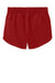 Sport-Tek LST484 Womens Repeat Swift Shorts w/ Pockets Deep Red Flat Back