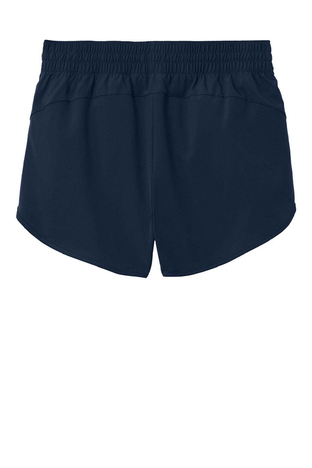Sport-Tek LST484 Womens Repeat Swift Shorts w/ Pockets True Navy Blue Flat Back