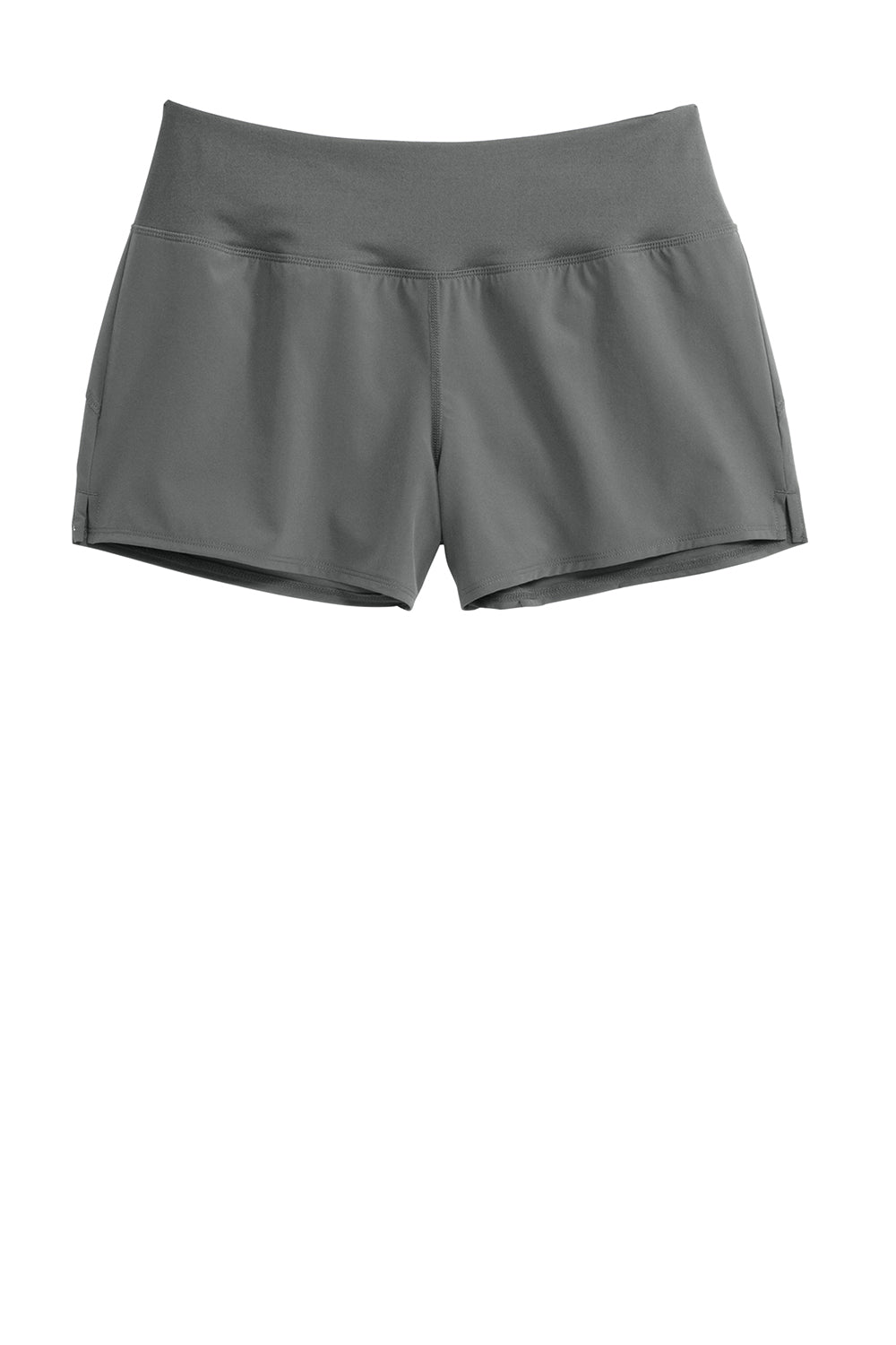 Sport-Tek LST485 Womens Repeat Shorts Iron Grey Flat Front