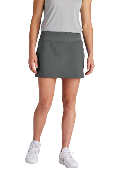 Sport-Tek LST486 Womens Repeat Moisture Wicking Skorts w/ Pockets Iron Grey Model Front