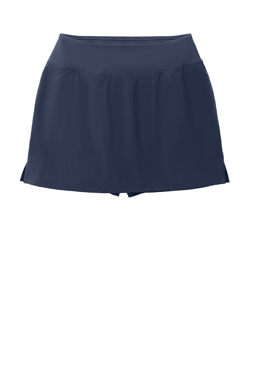 Sport-Tek LST486 Womens Repeat Moisture Wicking Skorts w/ Pockets True Navy Blue Flat Front