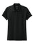 Sport-Tek LST490 Womens Versa Moisture Wicking Short Sleeve Polo Shirt Black Flat Front