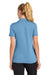 Sport-Tek LST490 Womens Versa Moisture Wicking Short Sleeve Polo Shirt Carolina Blue Model Back
