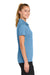 Sport-Tek LST490 Womens Versa Moisture Wicking Short Sleeve Polo Shirt Carolina Blue Model Side