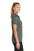 Sport-Tek LST490 Womens Versa Moisture Wicking Short Sleeve Polo Shirt Shadow Grey Model Side