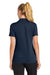 Sport-Tek LST490 Womens Versa Moisture Wicking Short Sleeve Polo Shirt True Navy Blue Model Back