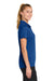 Sport-Tek LST490 Womens Versa Moisture Wicking Short Sleeve Polo Shirt True Royal Blue Model Side