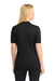 Sport-Tek LST520 Womens Moisture Wicking Short Sleeve Polo Shirt Black Model Back