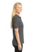 Sport-Tek LST520 Womens Moisture Wicking Short Sleeve Polo Shirt Dark Smoke Grey Model Side
