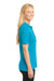 Sport-Tek LST520 Womens Moisture Wicking Short Sleeve Polo Shirt Sapphire Blue Model Side