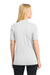 Sport-Tek LST520 Womens Moisture Wicking Short Sleeve Polo Shirt White Model Back