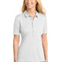 Sport-Tek Womens Moisture Wicking Short Sleeve Polo Shirt - White