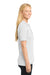 Sport-Tek LST520 Womens Moisture Wicking Short Sleeve Polo Shirt White Model Side