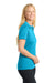 Sport-Tek LST550 Womens Competitor Moisture Wicking Short Sleeve Polo Shirt Atomic Blue Model Side
