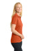 Sport-Tek LST550 Womens Competitor Moisture Wicking Short Sleeve Polo Shirt Deep Orange Model Side