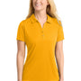 Sport-Tek Womens Competitor Moisture Wicking Short Sleeve Polo Shirt - Gold