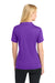 Sport-Tek LST550 Womens Competitor Moisture Wicking Short Sleeve Polo Shirt Purple Model Back
