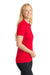 Sport-Tek LST550 Womens Competitor Moisture Wicking Short Sleeve Polo Shirt True Red Model Side