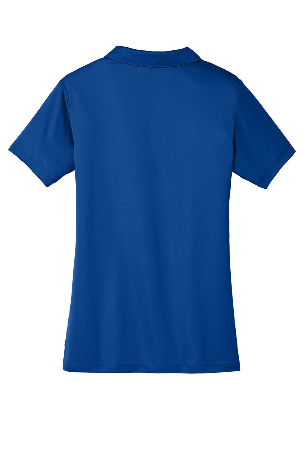 Sport-Tek LST550 Womens Competitor Moisture Wicking Short Sleeve Polo Shirt True Royal Blue Flat Back