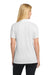 Sport-Tek LST550 Womens Competitor Moisture Wicking Short Sleeve Polo Shirt White Model Back