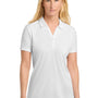 Sport-Tek Womens Competitor Moisture Wicking Short Sleeve Polo Shirt - White