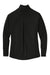 Sport-Tek LST560 Womens Flex Fleece Moisture Wicking Full Zip Sweatshirt w/ Pockets Black Flat Back