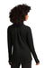 Sport-Tek LST560 Womens Flex Fleece Moisture Wicking Full Zip Sweatshirt w/ Pockets Black Model Back