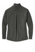 Sport-Tek LST560 Womens Flex Fleece Moisture Wicking Full Zip Sweatshirt w/ Pockets Heather Dark Grey Flat Back