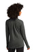 Sport-Tek LST560 Womens Flex Fleece Moisture Wicking Full Zip Sweatshirt w/ Pockets Heather Dark Grey Model Back