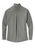Sport-Tek LST560 Womens Flex Fleece Moisture Wicking Full Zip Sweatshirt w/ Pockets Heather Light Grey Flat Back