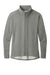 Sport-Tek LST560 Womens Flex Fleece Moisture Wicking Full Zip Sweatshirt w/ Pockets Heather Light Grey Flat Front