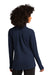 Sport-Tek LST560 Womens Flex Fleece Moisture Wicking Full Zip Sweatshirt w/ Pockets True Navy Blue Model Back
